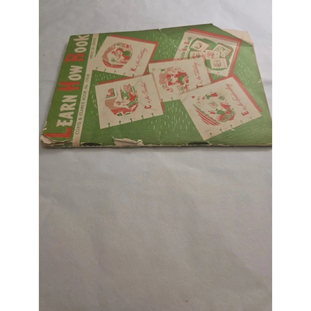 VTG 1959 Coats & Clark's Learn How Book No. 170-B Crochet Knitting Tatting Craft
